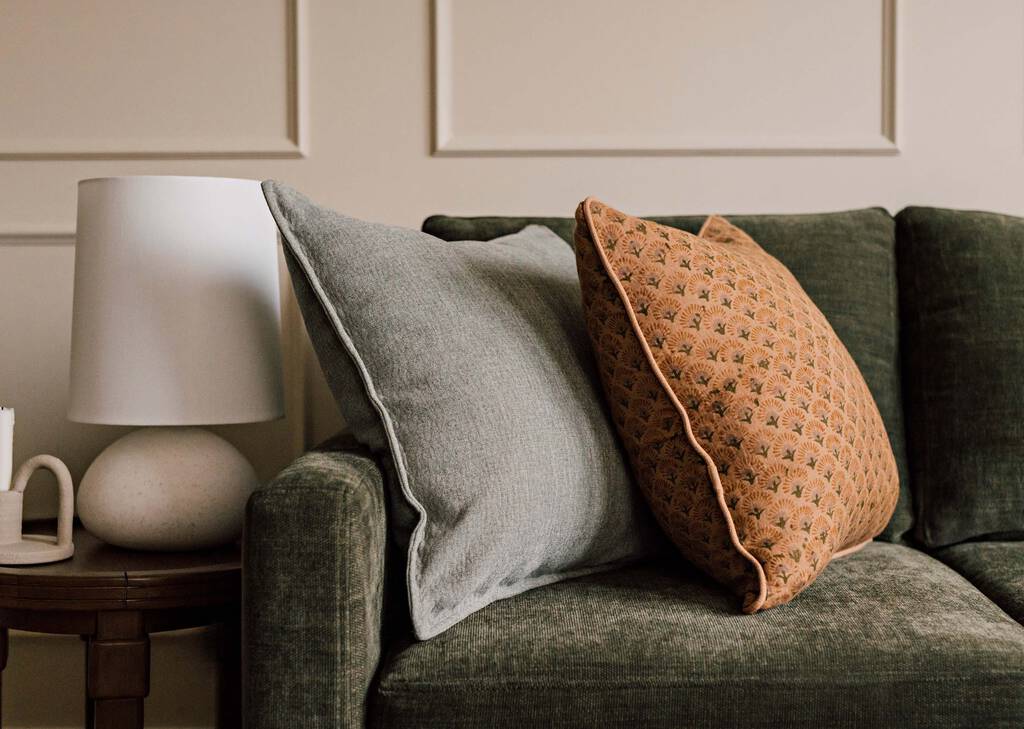 Coussin en coton Ruhi 20x20 tamarin