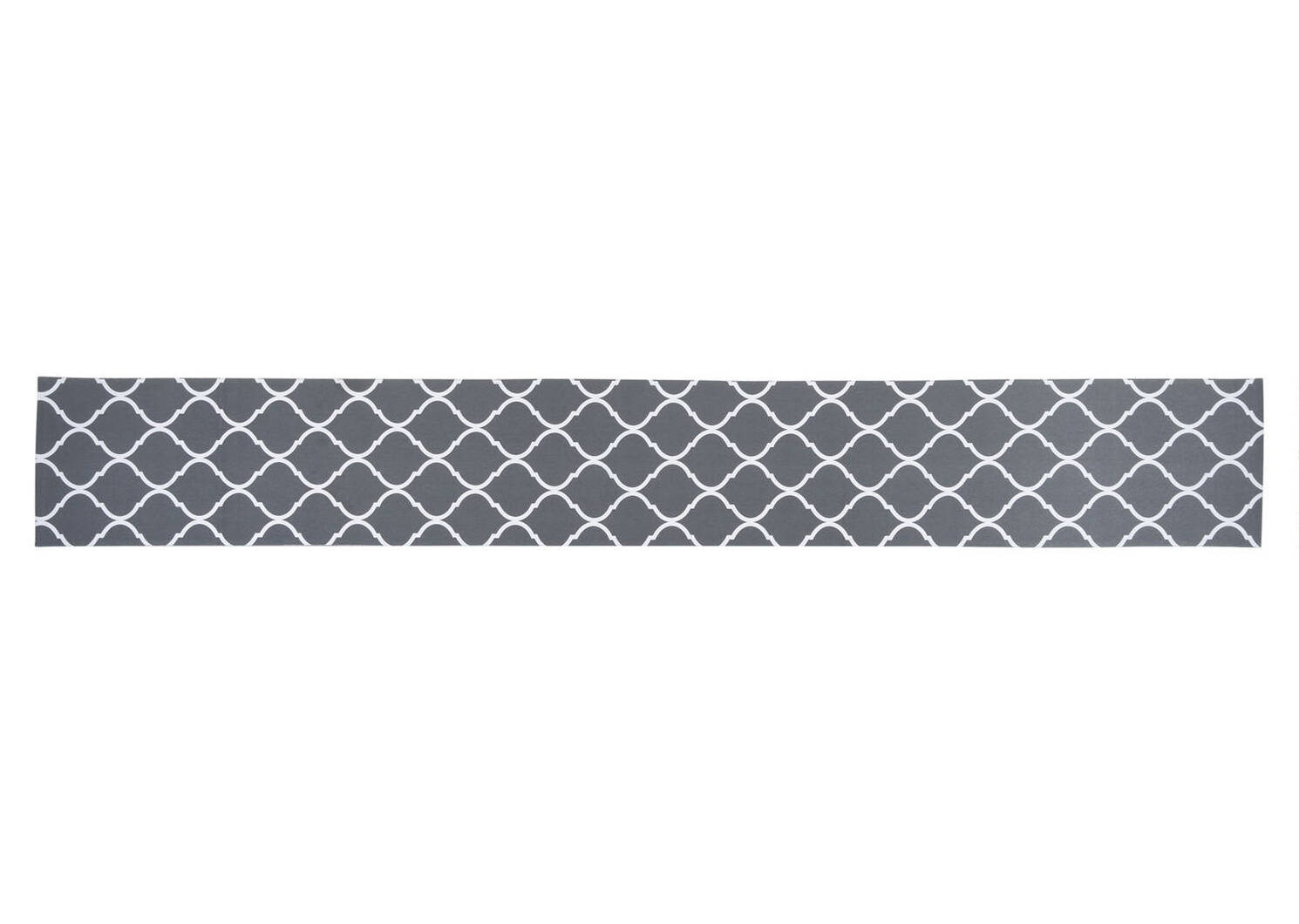 Trellis/Damask Table Runner Grey