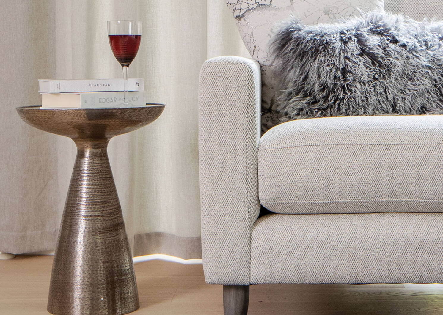 Banya Side Table -Mirror