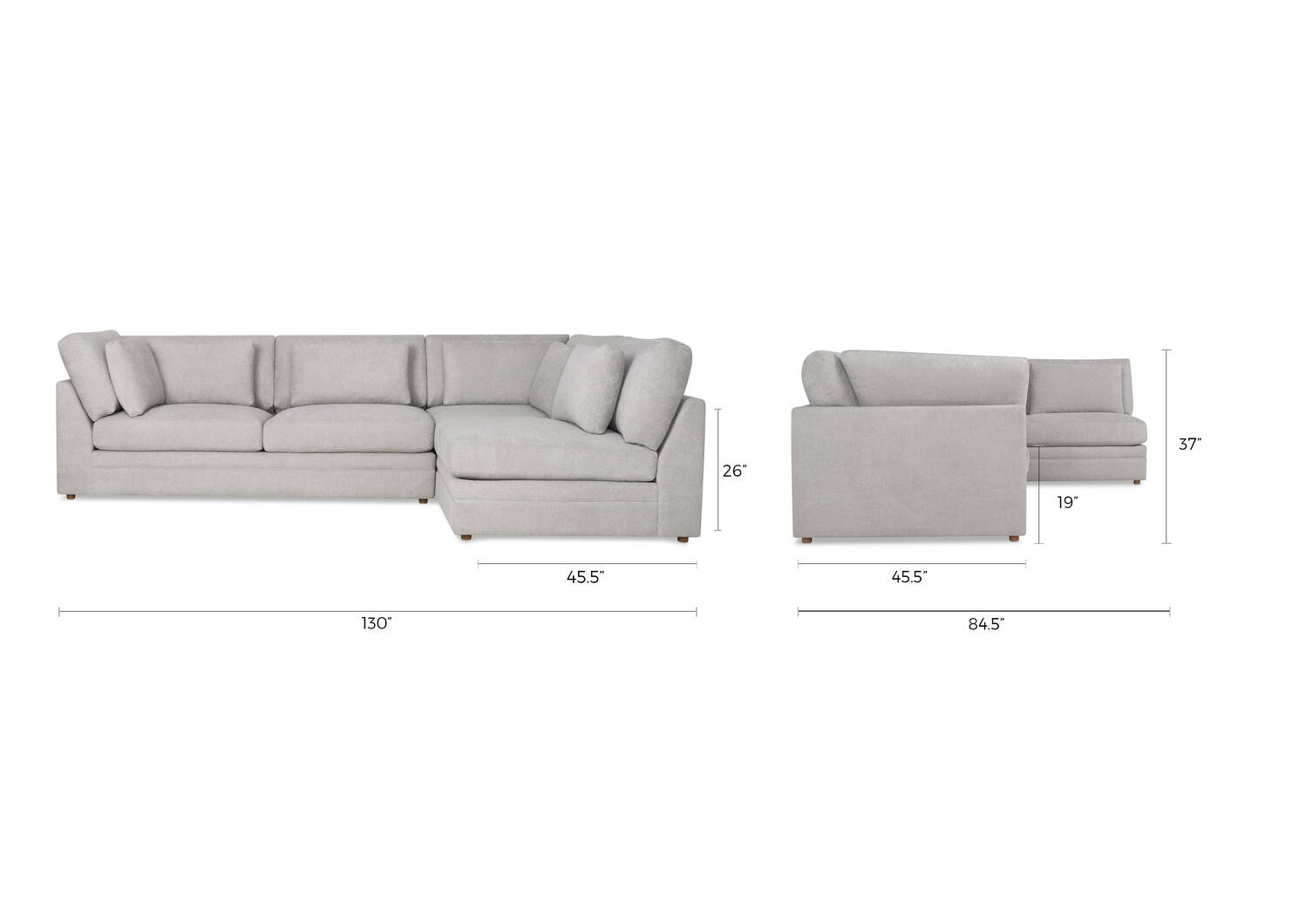 Antonio Sectional -Gilligan Dove, RCF