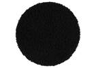 Circle Seat Cushion Sherpa Black