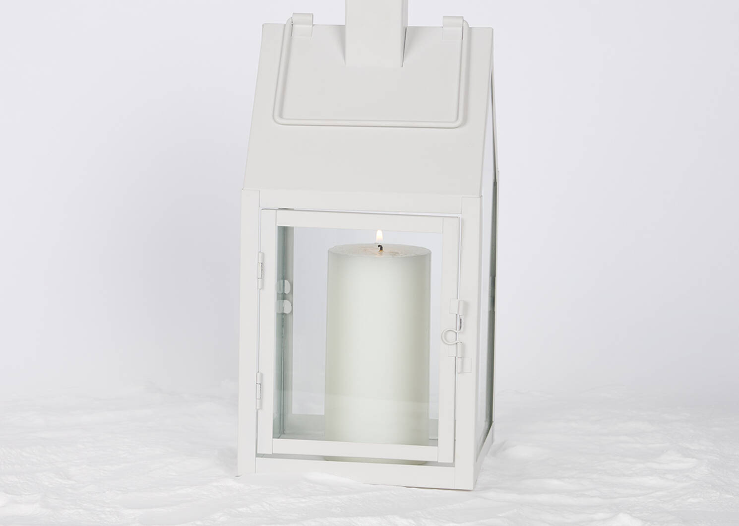 Myles Lantern Large White