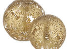 Zinnia Ball Decor Large Brass