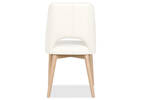 Avola Leather Dining Chair -Trina White