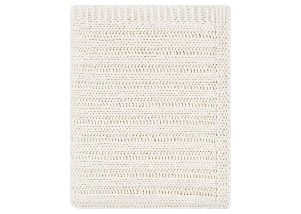 Emmons Cotton Throw Ivory