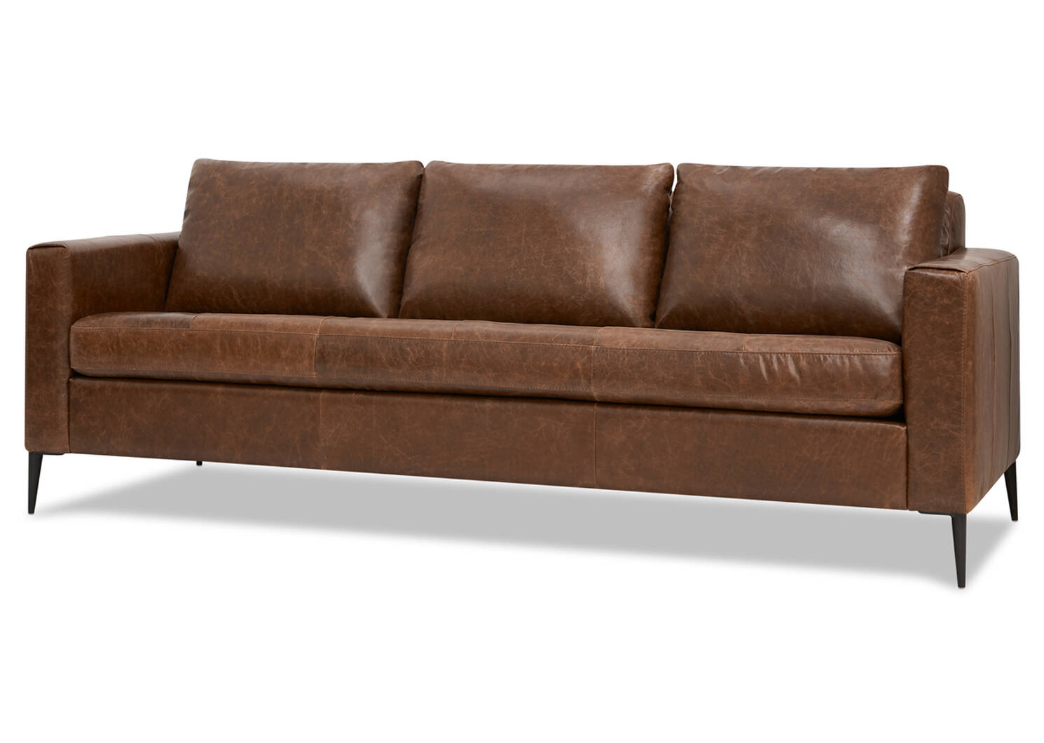 Lucca Custom Leather Sofa
