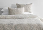 Elza Floral Duvet set King Lt. Grey/Iv