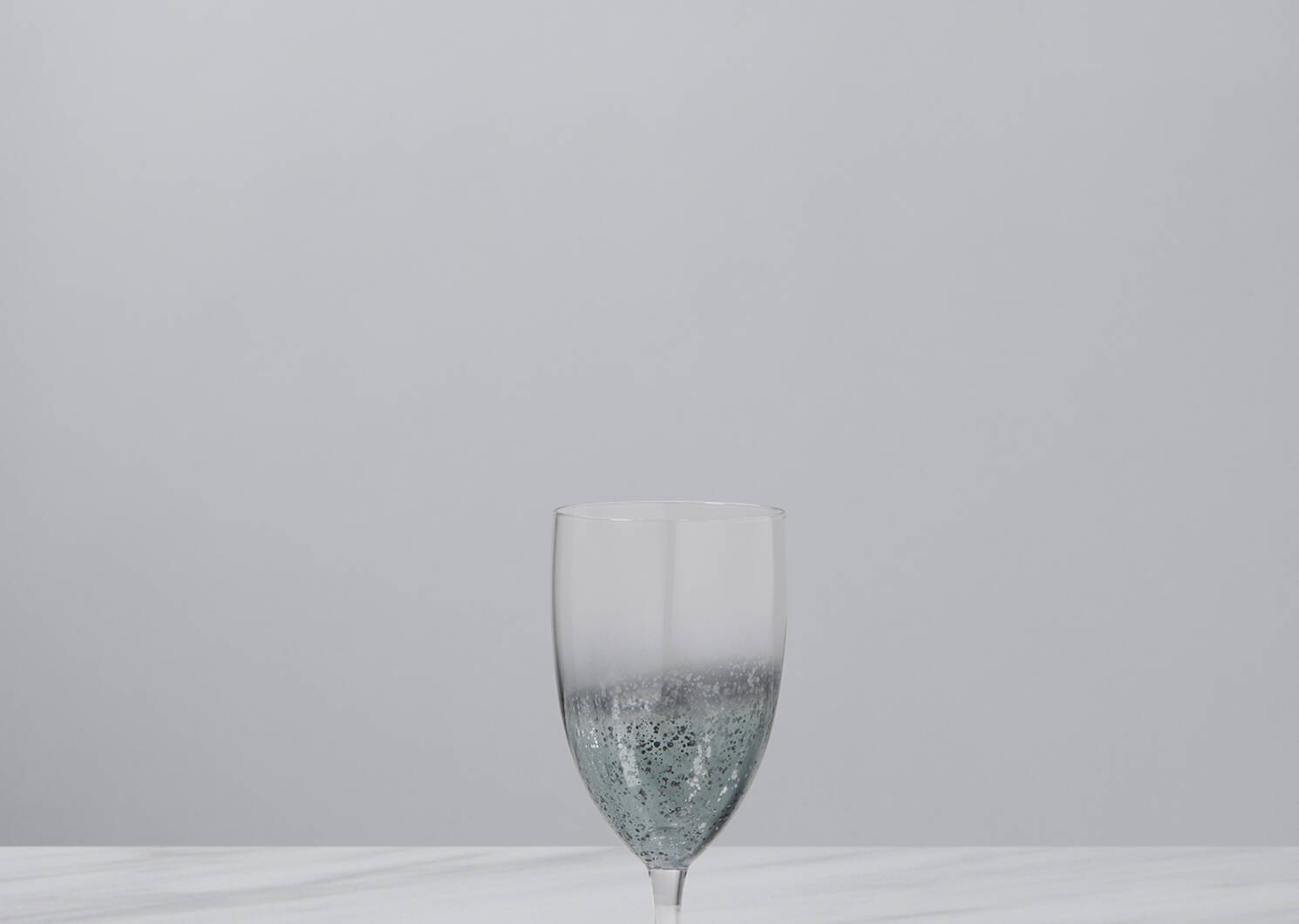 Verre à pied Shimmer gris argenté