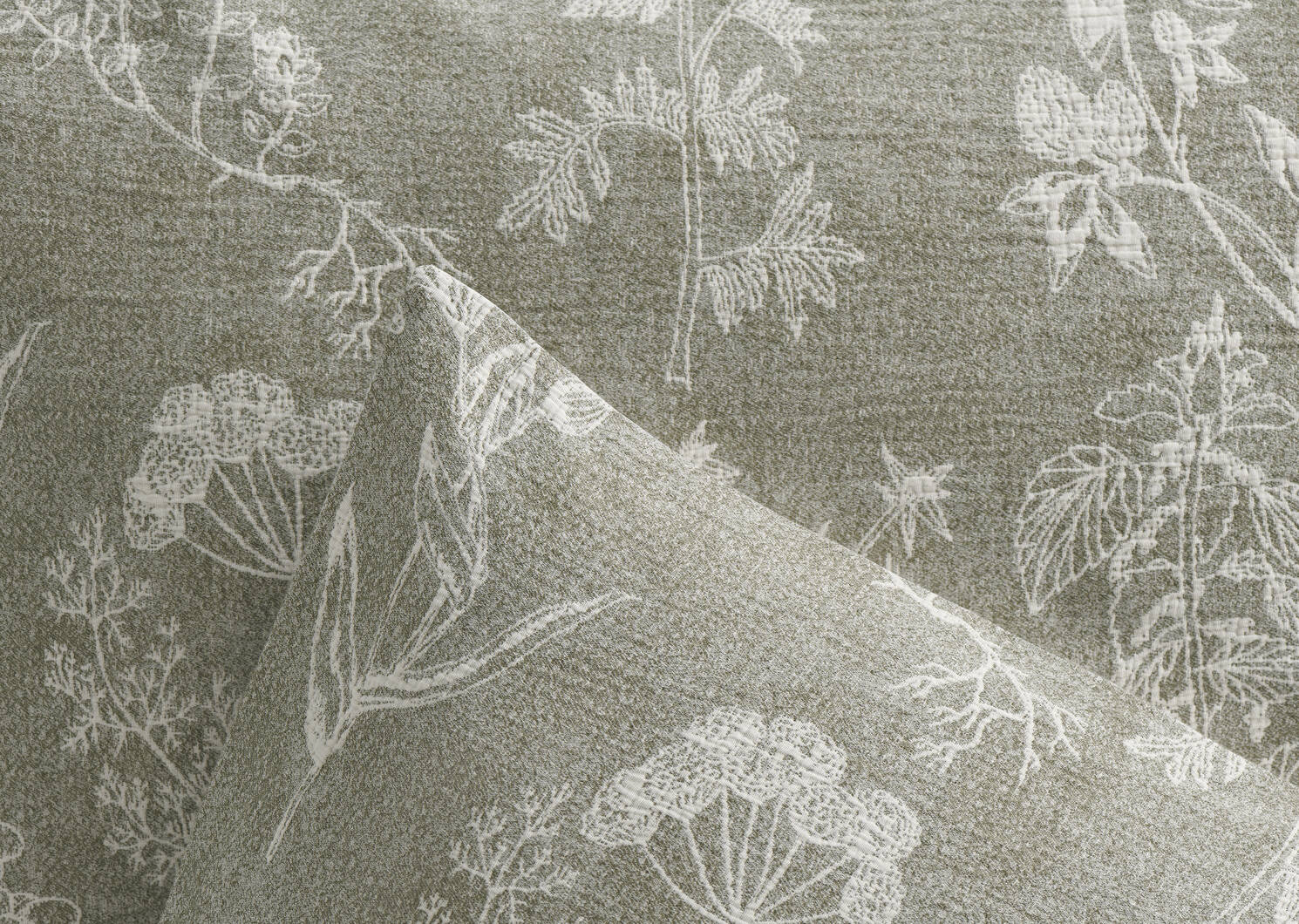 Cadiz Cotton Duvet Set Queen Clover/Iv