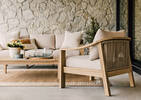 Fauteuil d'extérieur Tulum -naturel