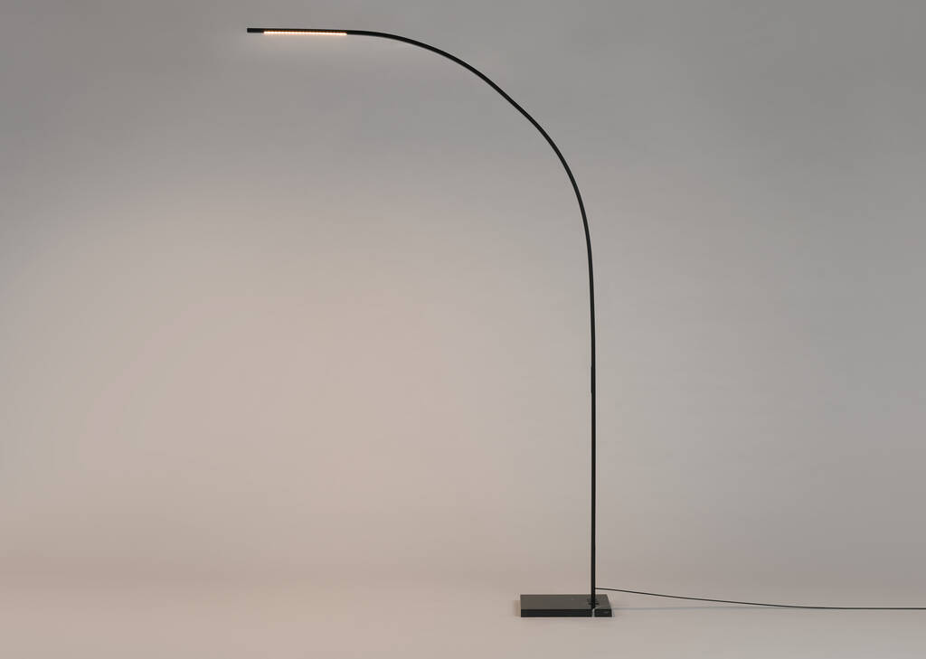 Tyne LED Arc Floor Lamp Black