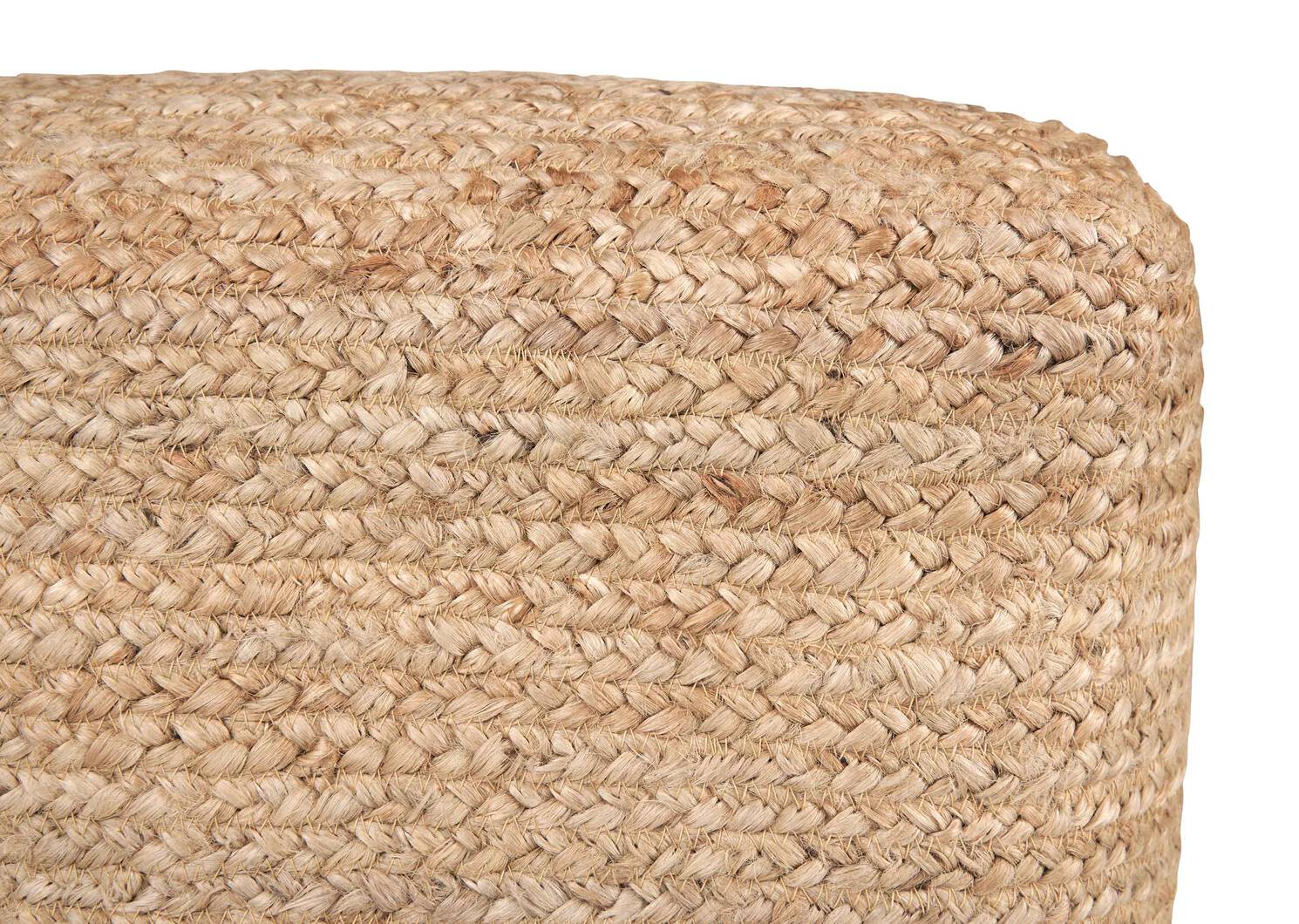 Euan Jute Pouf Natural