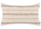 Coussin rayé en coton Zira 14x24 naturel