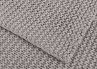 Jeté en coton Pederson gris pâle