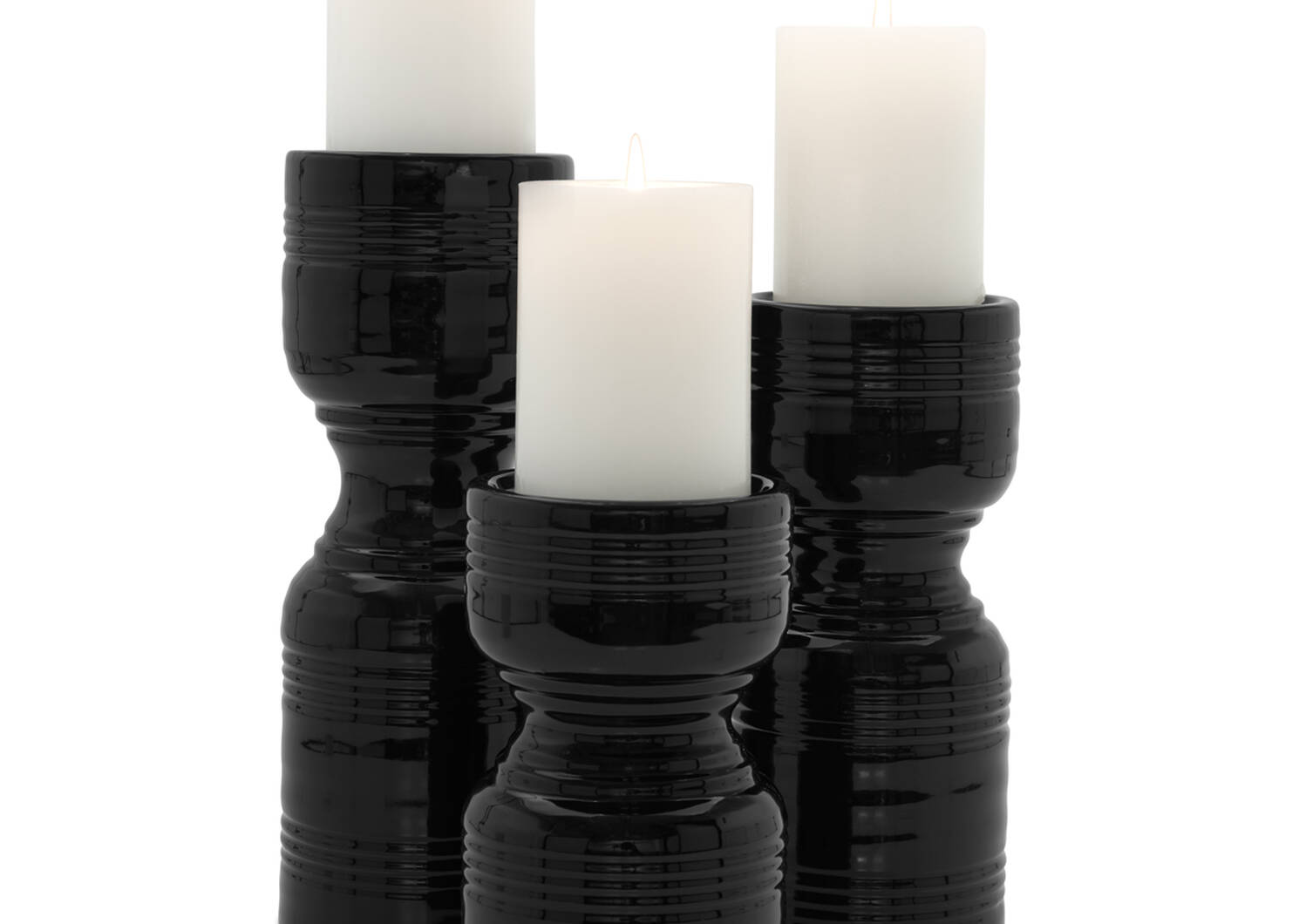 Rife Candle Holder Large Black