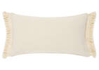 Saratoga Fringe Toss 12x22 Ivory