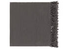 Monterey Cotton Throw 50x60 Dark Grey