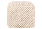 Kerr Cotton Crochet Pouf Ivory