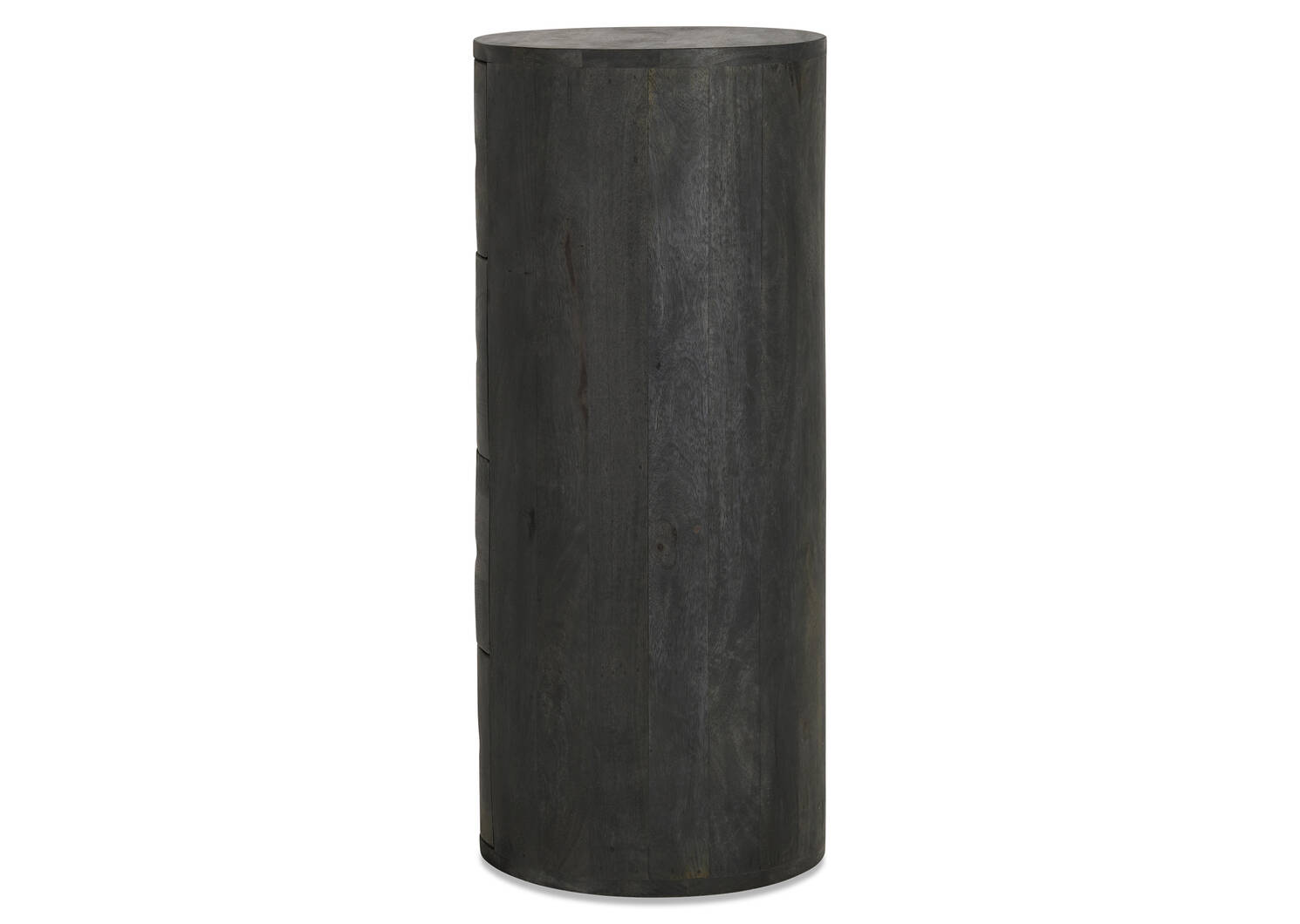 Drum 4 Drawer Pedestal -Mango Black