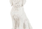 Buster Puppy Sculpture Antique White