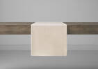 Chemin de table rayé Audley vert/beige