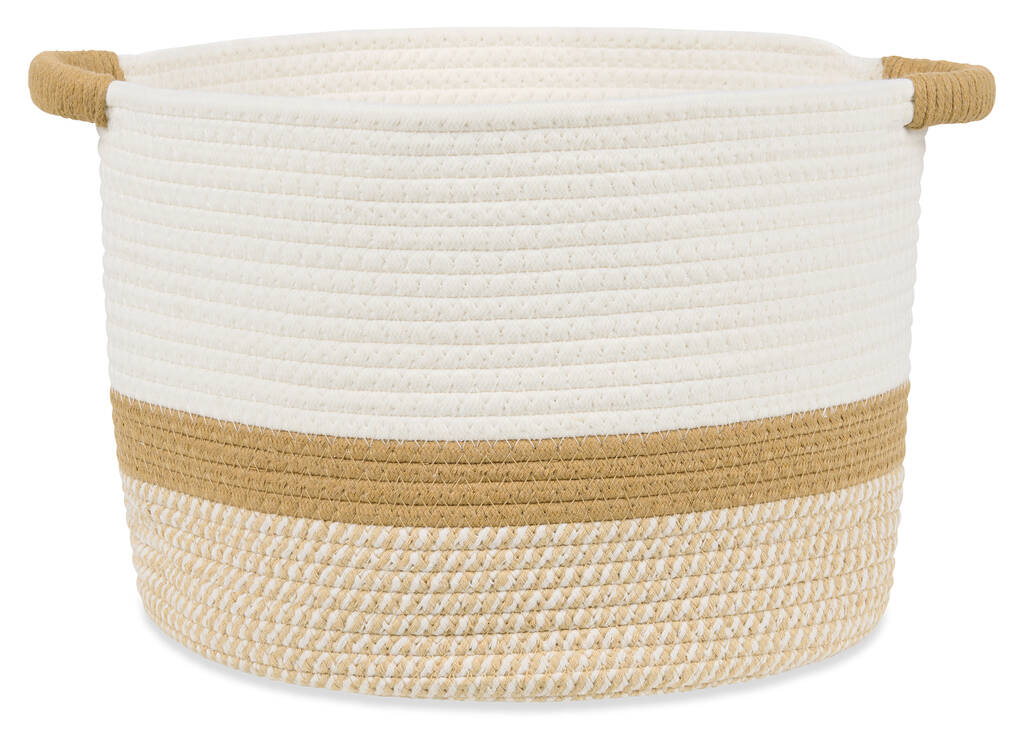 Rosio Basket Medium Ivory/Tan