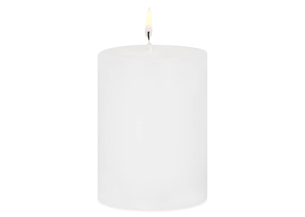 Cassa Candle 3x4 White Unscented