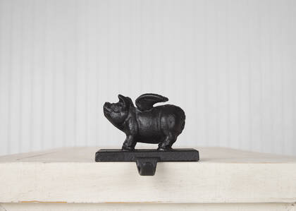 Peggy Pig Stocking Holder Black