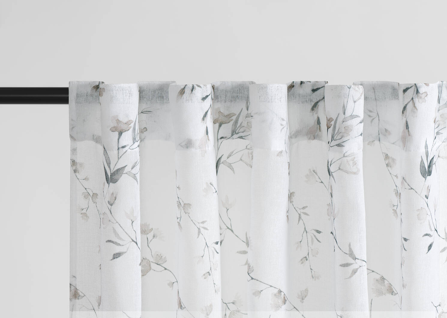 Sally Floral Sheer 96 Ivory/Multi