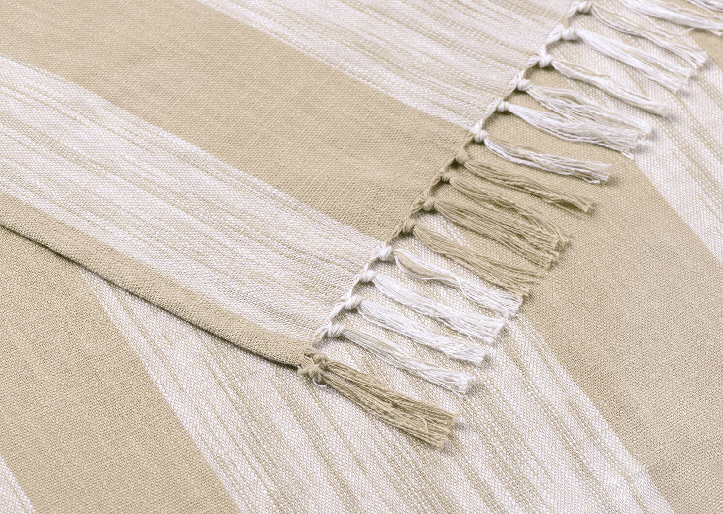Renard Throw 50x60 Sand/Ivory