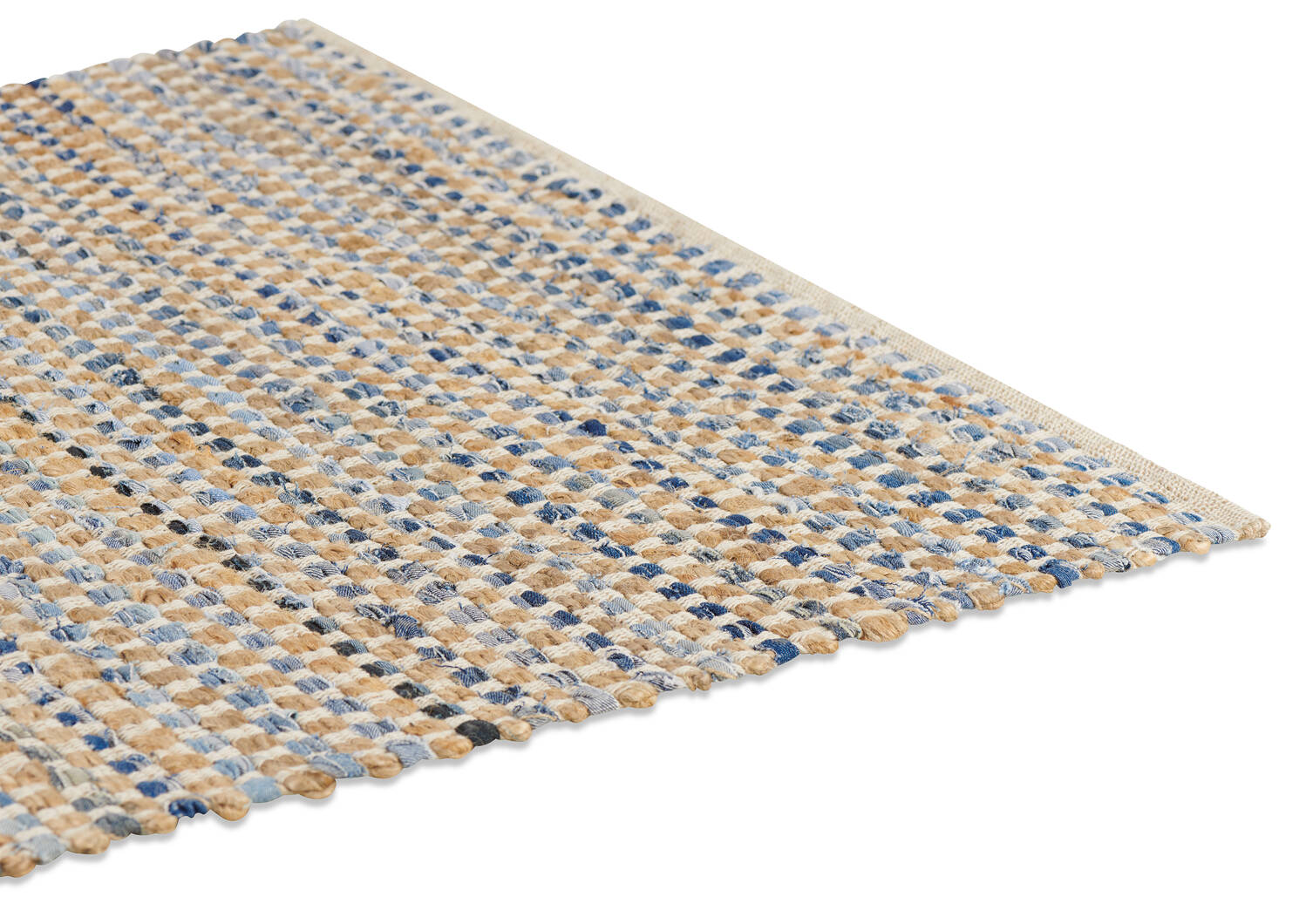 Elliott Accent Rugs - Natural/Denim