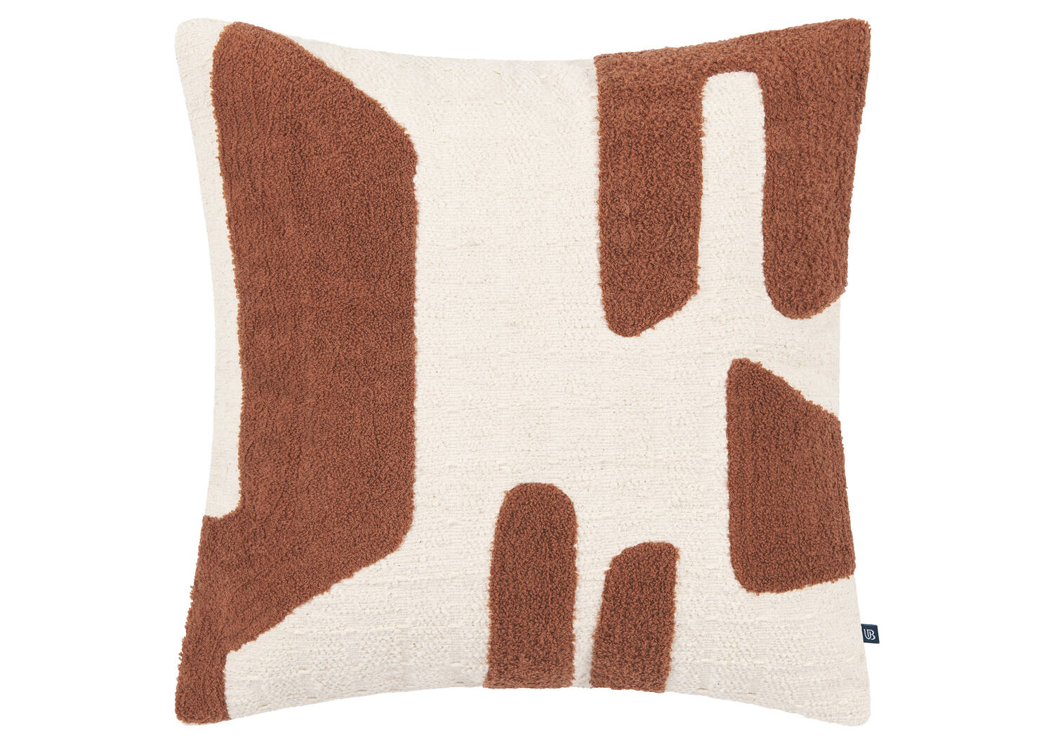 Coussin Haley 20x20 naturel/tamarin