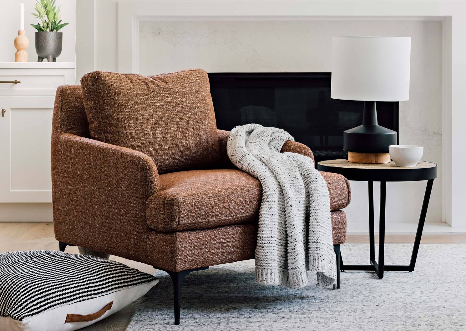 Florence Armchair -Balboa Rust