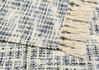 Mazie Throw Ivory/Sea Blue/Navy