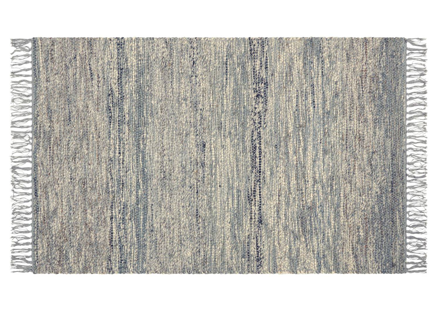 Tapis d&eacute;c. Stormont 36x60 marine/naturel