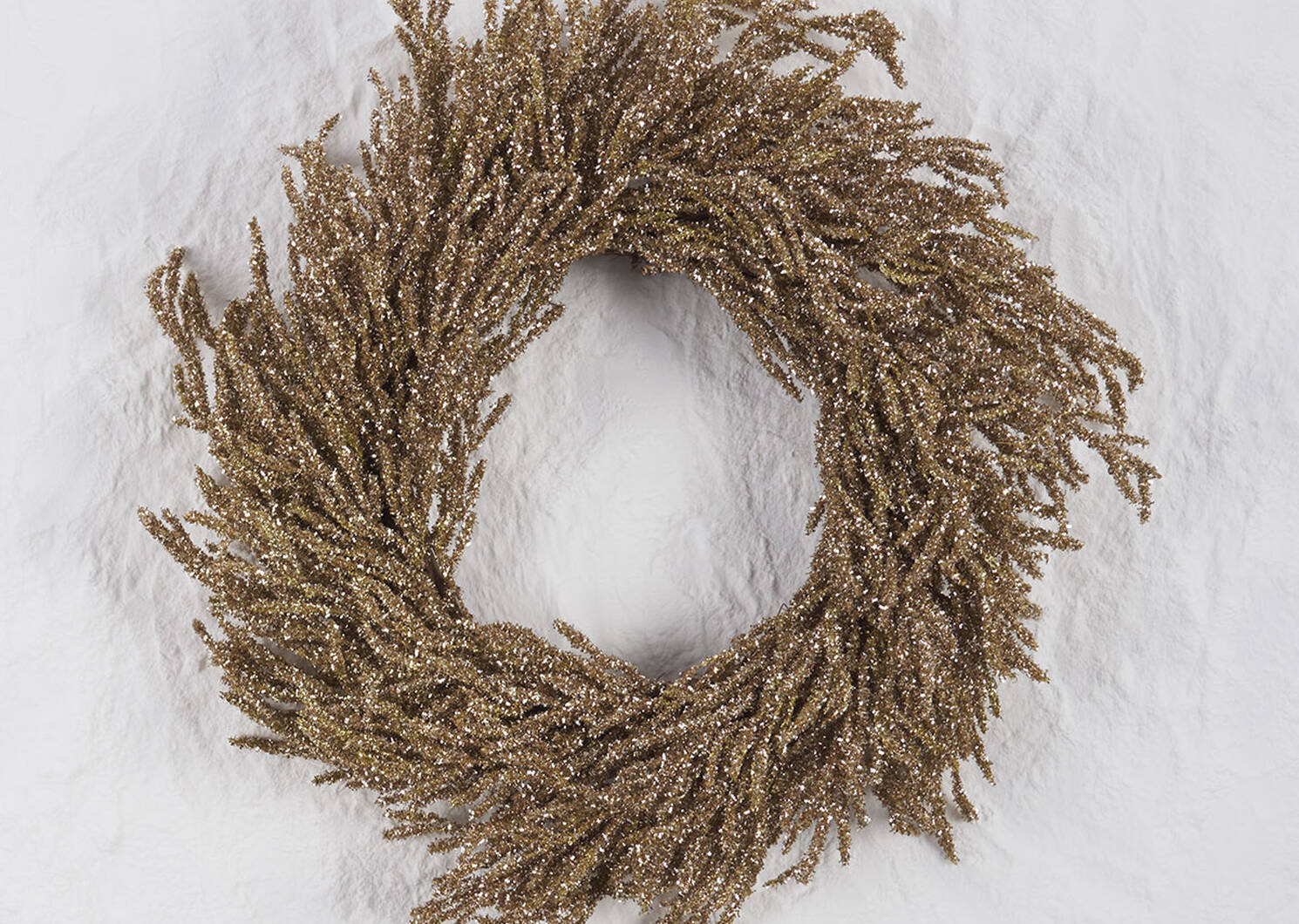 Arista Glitter Wreath Gold