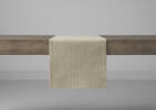 Chemin de table rayé Audley vert/beige