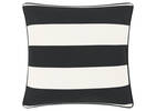 Corsica Outdoor Pillow 21x21 Ivory/Black