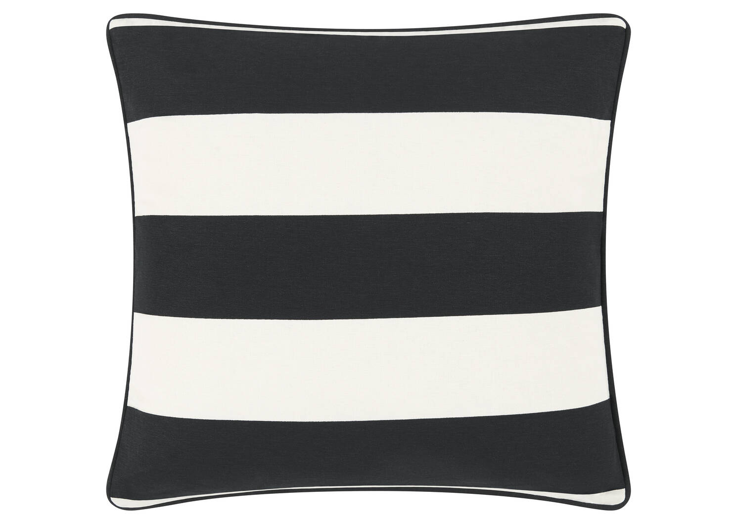 Corsica Outdoor Pillow 21x21 Ivory/Black