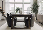 Chaise pivotante Lyles -Unika ardoise