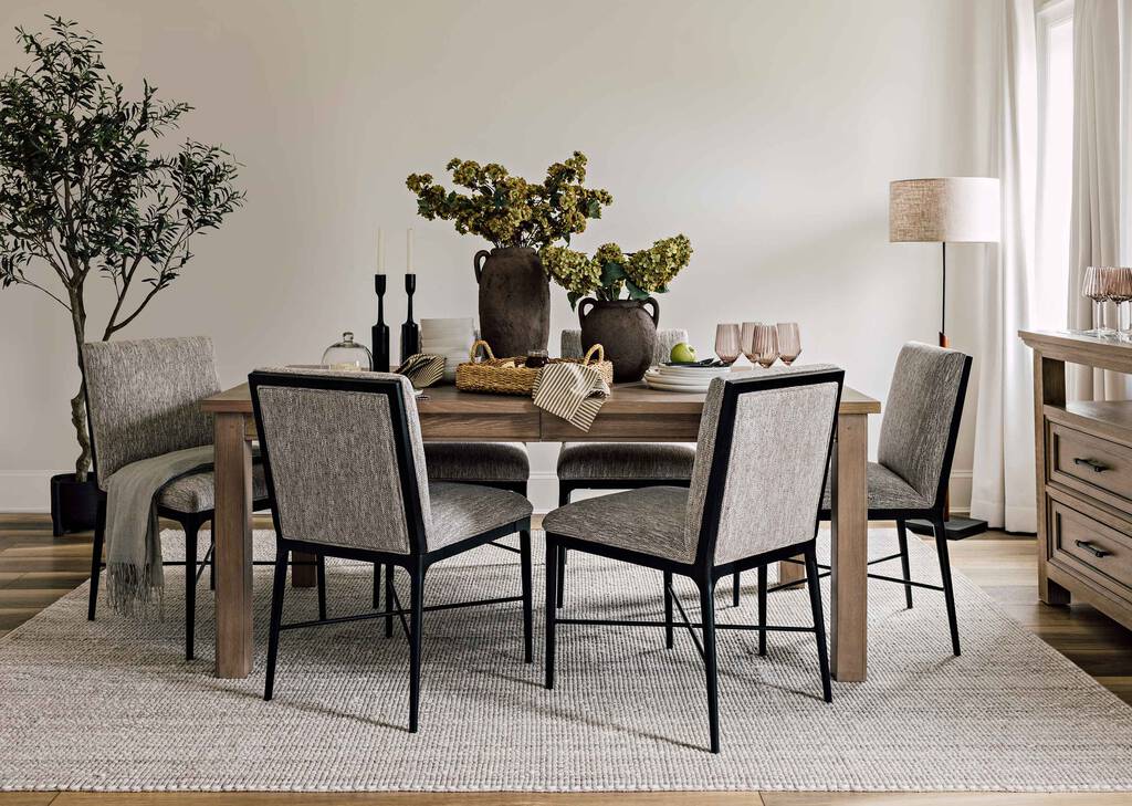 Tremblant Dining Table & Mireille Dining Chairs