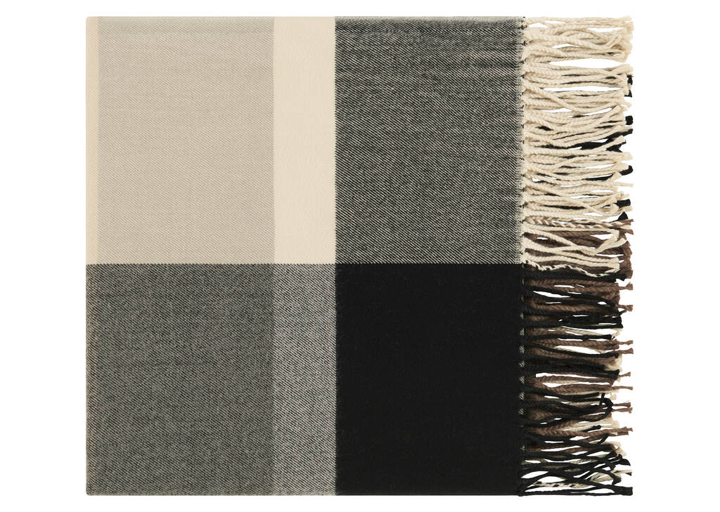 Watkins Throw Sand/Black/Ivory