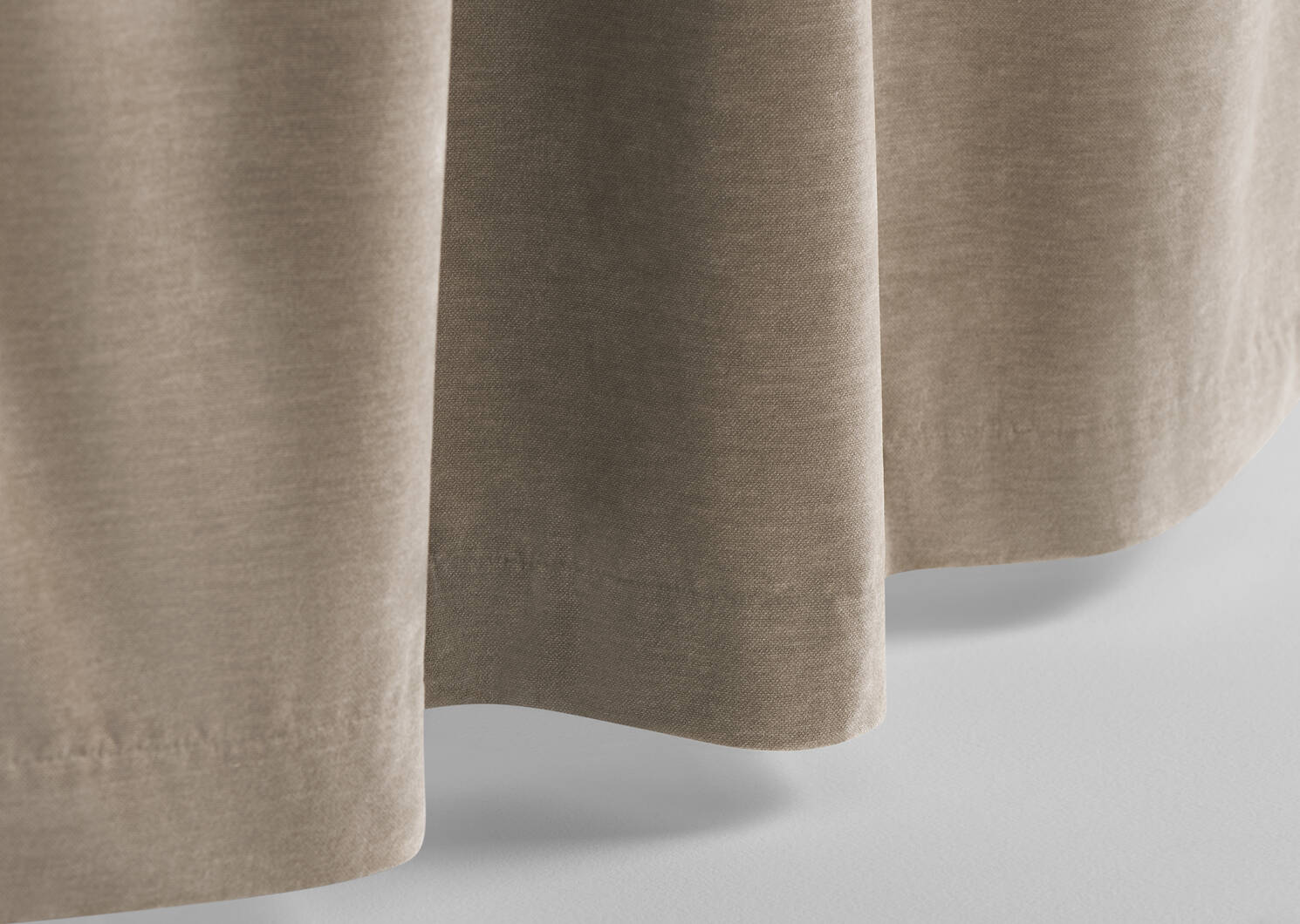 Adalee Velvet Curtain 96 Ash