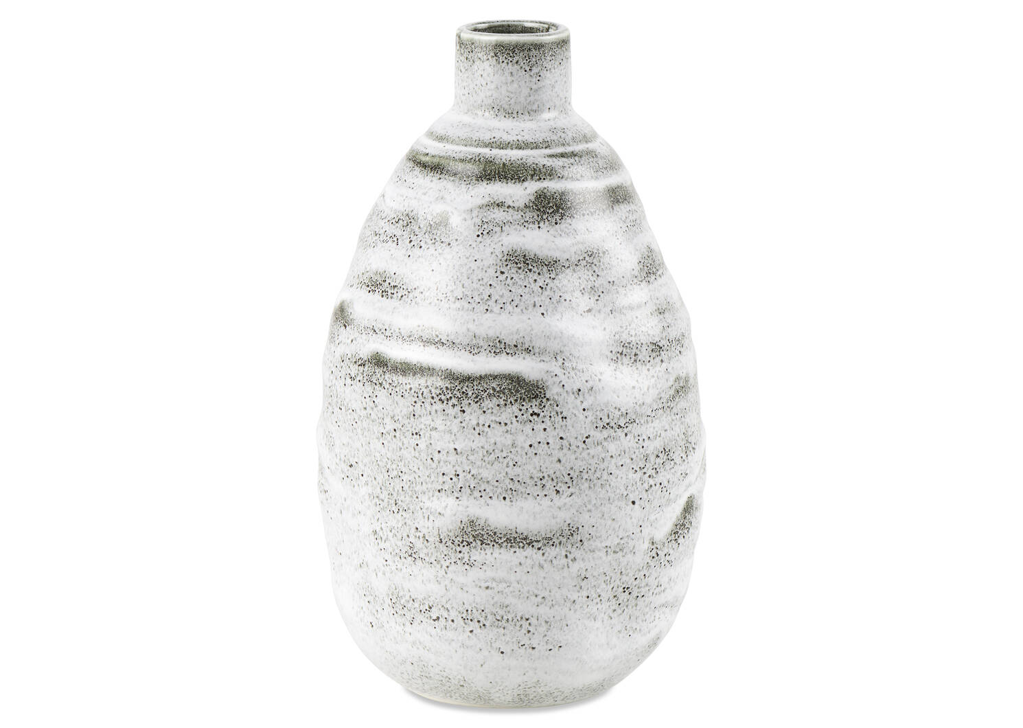 Shilo Vase Large Grey/White