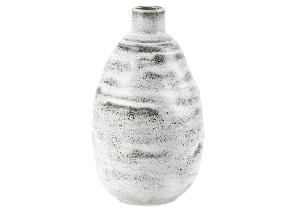 Shilo Vase Large Grey/White