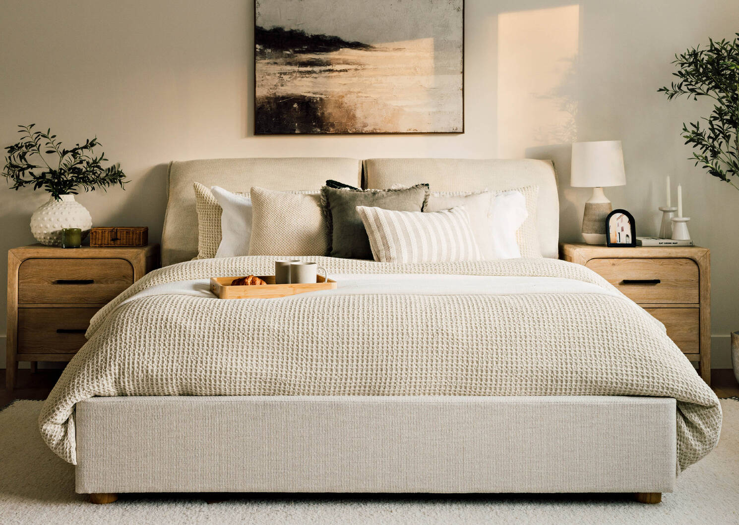 Carlin Cotton Duvet Set Queen Oyster
