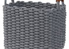 Panier moyen Corde gris