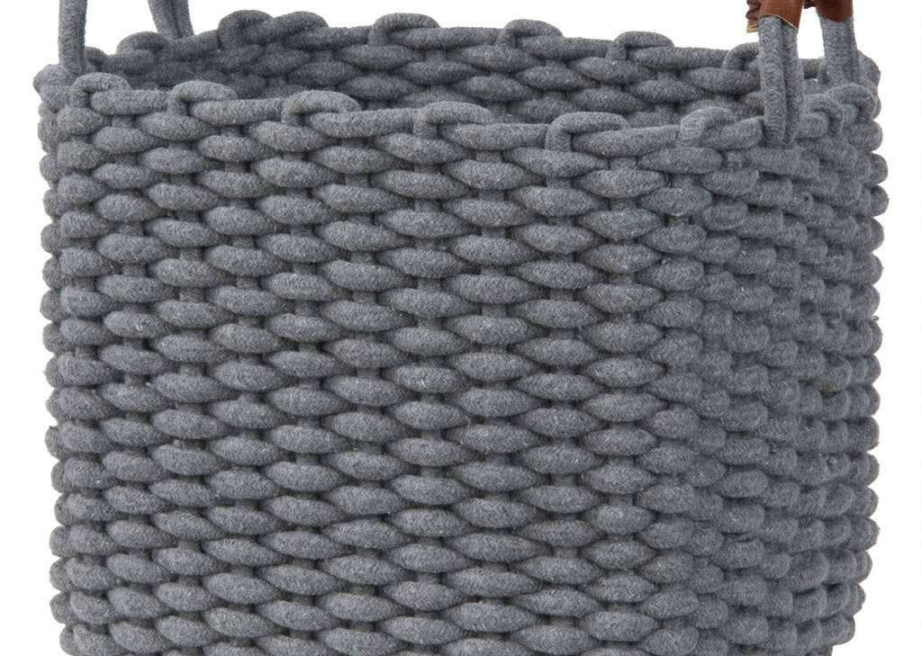 Panier moyen Corde gris