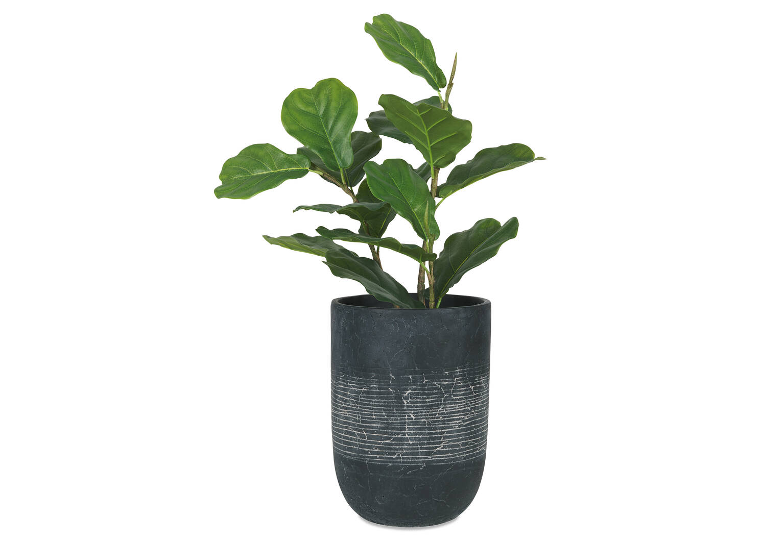 Petit cache-pot d’extérieur Seela noir