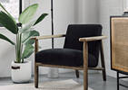 Tacona Armchair -Amalie Black